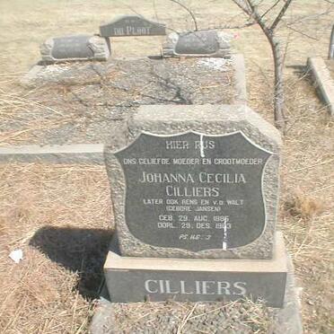 CILLIERS Johanna Cecilia, later RENS en V.D. WALT, nee JANSEN 1886-1963