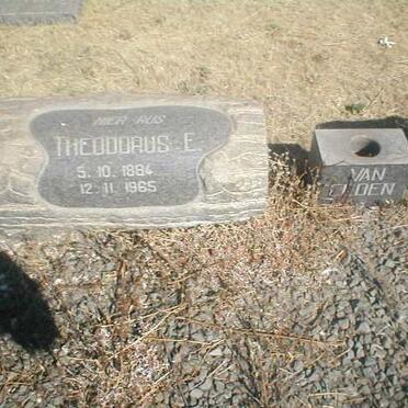 EEDEN Theodoaus E., Van 1884-1965