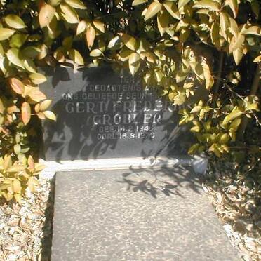 GROBLER Gert Frederik 1946-1976