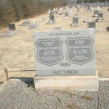 HATTINGH Nicolaas Jacobus 1891-1958 &amp; Susanna Catharina 1903-1989