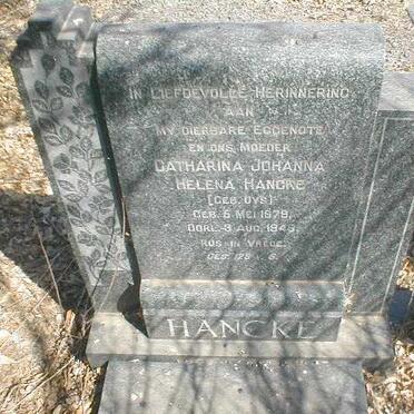 HANCKE Catharina Johanna Helena geb. UYS 1879-1948