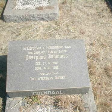 ODENDAAL Josephus Johannes 1941-1962