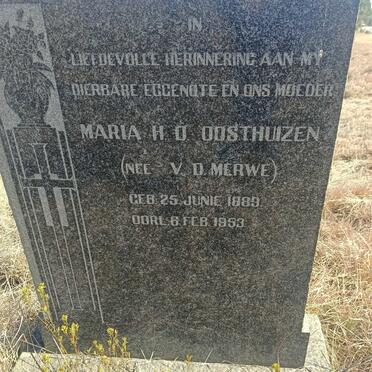 OOSTHUIZEN Maria H.O. nee V.D. MERWE 1889-1953
