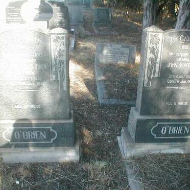 O'BRIEN John Y. 1893-1971 &amp; O'BRIEN ??? 1897-1957