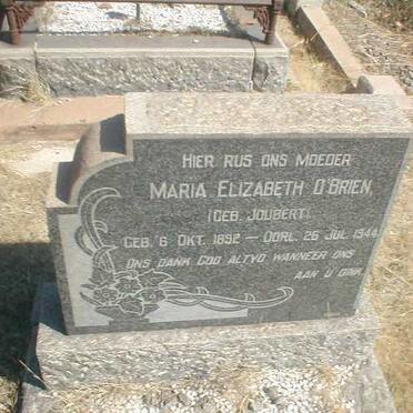 O’BRIEN Maria Elizabeth nee JOUBERT 1892-1944