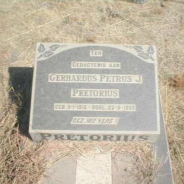 PRETORIUS Gerhardus Petrus J. 1915-1959