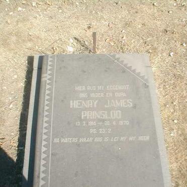 PRINSLOO Henry James 1914-1970