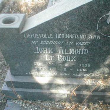 ROUX John Almond, le 1895-1864