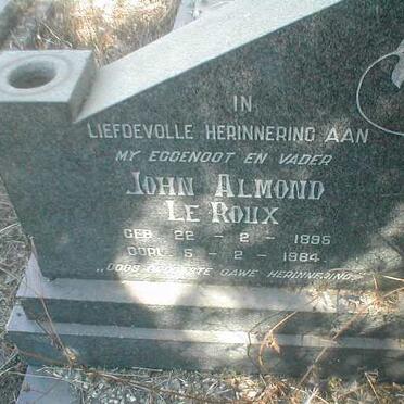 ROUX John Almond, le 1895-1964