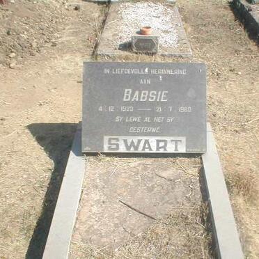 SWART Babsie 1923-1980