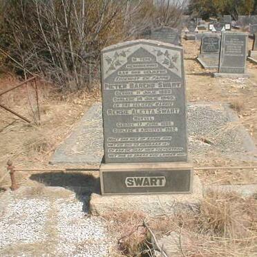 SWART Pieter Barend 1882-1945 &amp; Rensie Aletta NORVAL 1886-1962