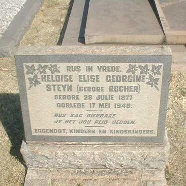 STEYN Heloise Elise Georgine geb. ROCHER 1877-1946