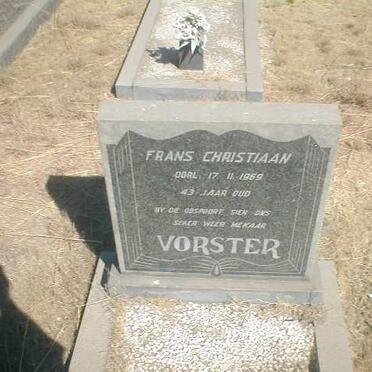 VORSTER Frans Christiaan -1969