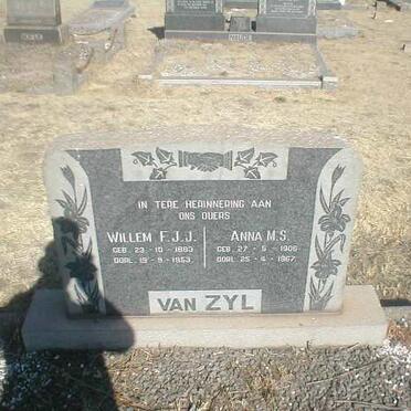 ZYL Willem F.J.J., van 1893-1953 &amp; Anna M.S. 1906-1967