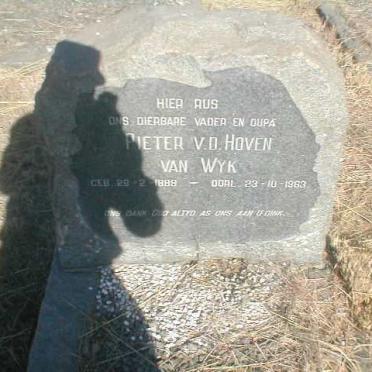 WYK Pieter v.d.Hoven, van 1889-1963