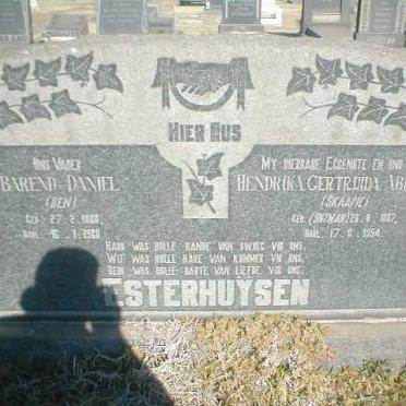 ESTERHUYSEN Barend Daniel 1888-1960 &amp; Hendrika Gertruida Abrahama SNYMAN 1887-1954