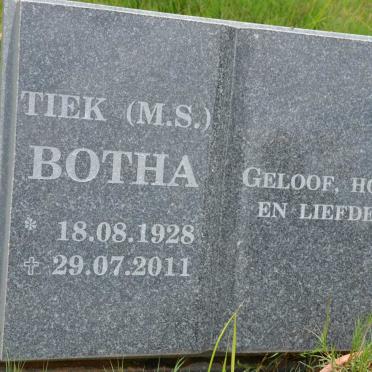 BOTHA M.S. 1928-2011