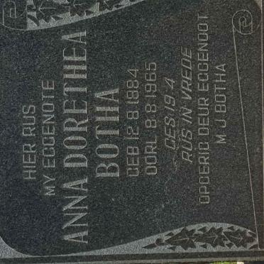 BOTHA Anna Dorethea 1884-1965