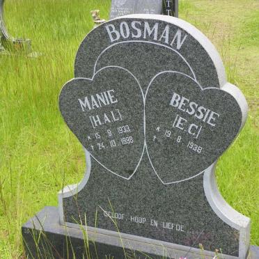 BOSMAN H.A.L. 1933-1998 &amp; E.C. 1938-