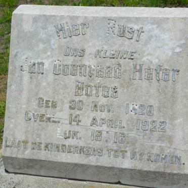 BOTES Jan Coenraad Hefer 1920-1922