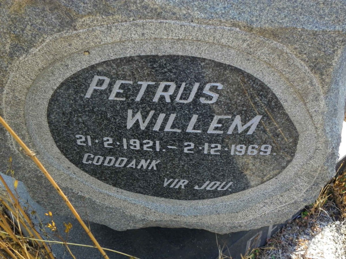 BEER Petrus Willem, de 1921-1969 &amp; Martha Maria VAN STADEN 1935-2003