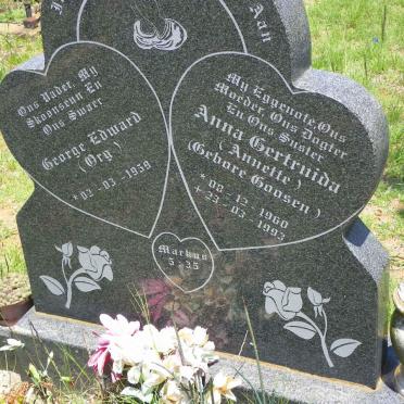 BREYTENBACH George Edward 1959- &amp; Anna Gertruida GOOSEN 1960-1993