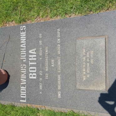 BOTHA Lodewikus Johannes 1917-1994