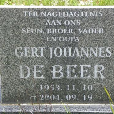 BEER Gert Johannes, de 1953-2004