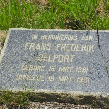 DELPORT Frans Frederik 1961-1961