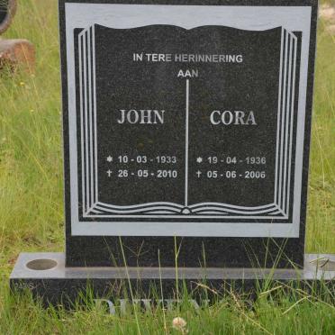 DUVENAGE John 1933-2010 &amp; Cora 1936-2006