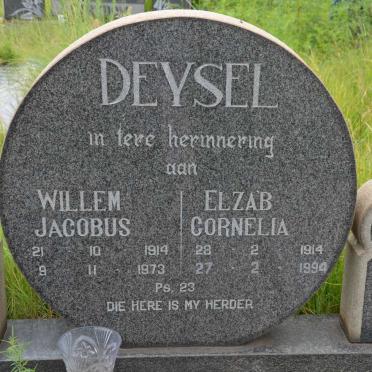 DEYSEL Willem Jacobus 1914-1973 &amp; Elza'b Cornelia 1914-1994