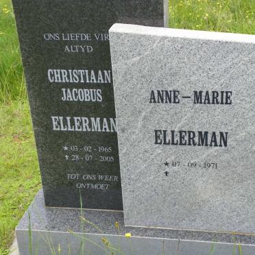 ELLERMAN Christiaan Jacobus 1965-2005 &amp; Anne-Marie 1971-