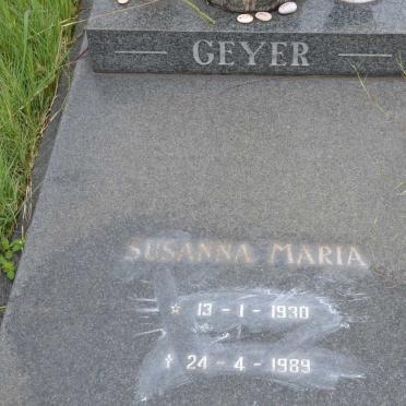 GEYER Susanna Maria 1930-1989