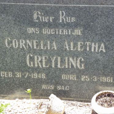 GREYLING Cornelia Aletha 1948-1961