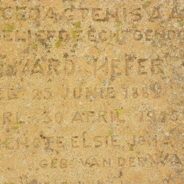 HEFER Edward 1882-1915