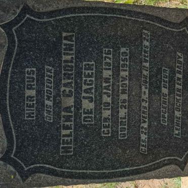 JAGER Helena Carolina, de 1876-1950