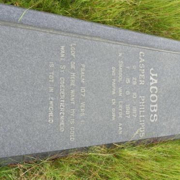 JACOBS Casper Phillipus 1917-1987