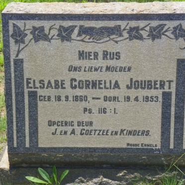 JOUBERT Elsabe Cornelia 1860-1953