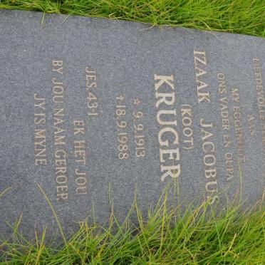 KRUGER Izaak Jacobus 1913-1988