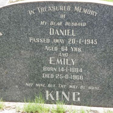 KING Daniel -1945 &amp; Emily 1884-1966