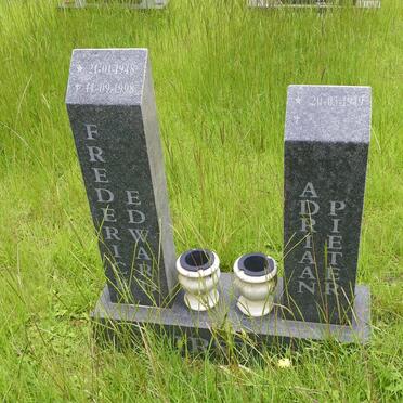 KIRSTEN Frederick Edward 1948-1998 &amp; Adriaan Pieter 1949-