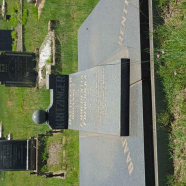 KRITZINGER Balthazar Johannes 1901-1949 &amp; Emmerentia Fredericka 1907-1979