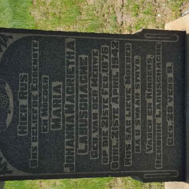 LABUSCHAGNE Maria Johanna Magrietha nee VAN DER MERWE 1876-1942