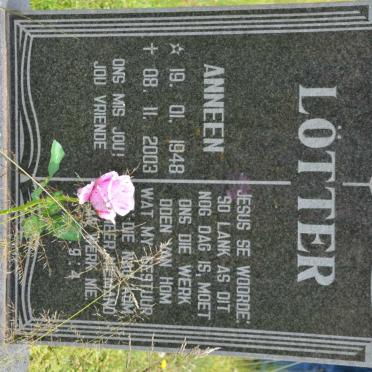 LOTTER Anneen 1948-2003