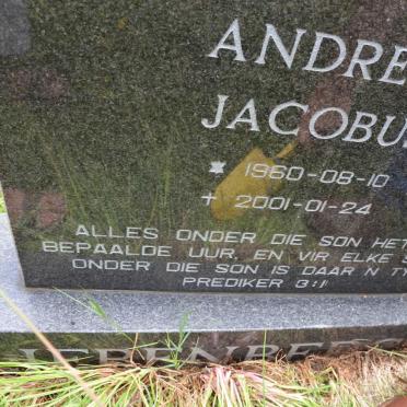 LIEBENBERG Andreas Jacobus 1960-2001