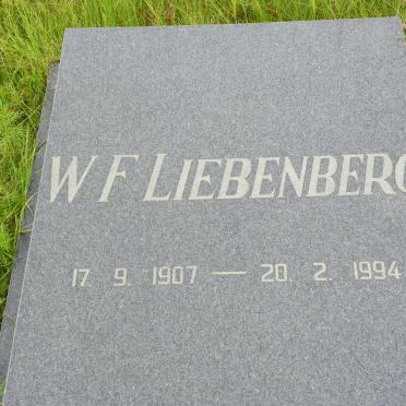 LIEBENBERG W.F. 1907-1994
