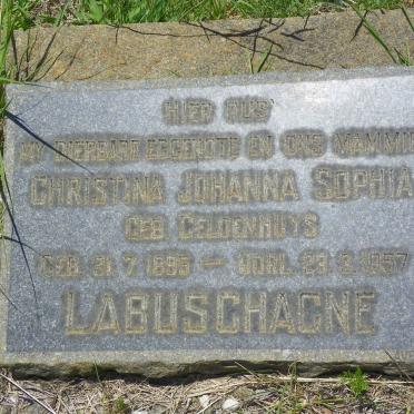 LABUSCHAGNE Christina Johanna Sophia nee GELDENHUYS 1895-1957