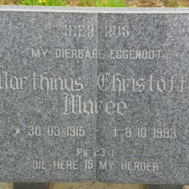 MAREE Marthinus Christoffel 1915-1993