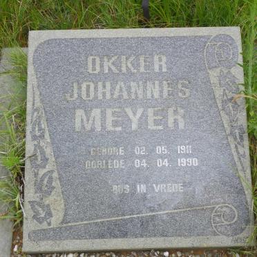 MEYER Okker Johannes 1911-1990