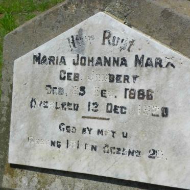 MARX Maria Johanna nee JOUBERT 1886-1920